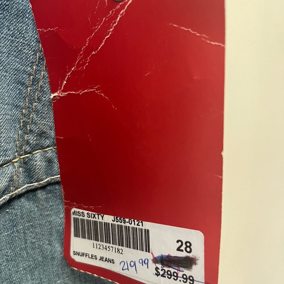 NWT Y2K Miss Sixty straight leg jeans - Picture 2 of 8